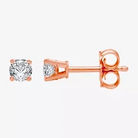 Deluxe Collection 1/2 CT. T.W. Natural White Diamond 14K Gold 3.8mm Stud Earrings