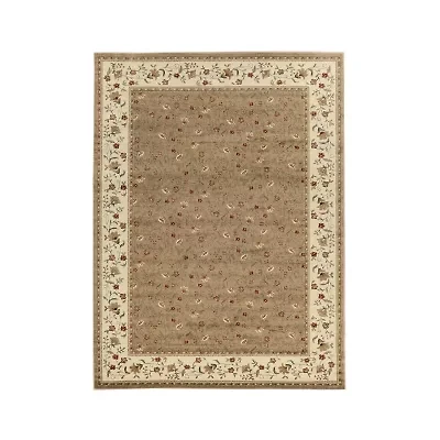 Como Floral Traditional Oriental Indoor Rectangular Area Rug