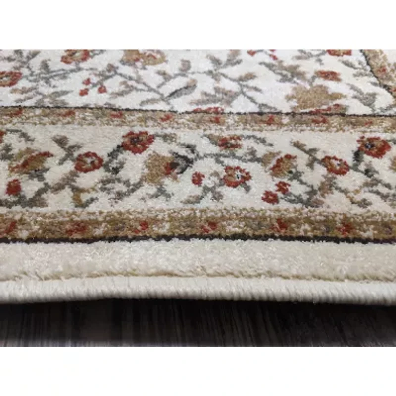 Como Floral Traditional Oriental Indoor Rectangular Area Rug
