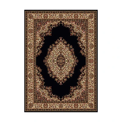 Como Medallion Traditional Oriental 39"X60" Indoor Rectangular Accent Rug