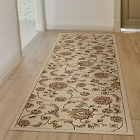 Radici Como Transitional Floral Indoor Rectangular Runner