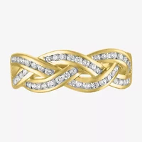 (I1-I2/ G-H) Womens 1/3 CT. T.W. Lab Grown White Diamond 10K Gold Band