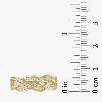 (I1-I2/ G-H) Womens 1/3 CT. T.W. Lab Grown White Diamond 10K Gold Band