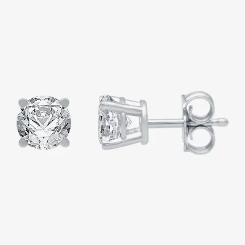 5/8 CT. T.W. Natural White Diamond 10K Gold 4.3mm Round Stud Earrings