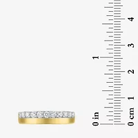 (G-H / Si2-I1) Womens 1/2 CT. T.W. Lab Grown White Diamond 10K Gold Band