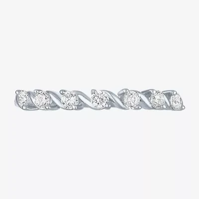(G-H / I1-I2) Womens 1/4 CT. T.W. Lab Grown White Diamond 10K Gold Band