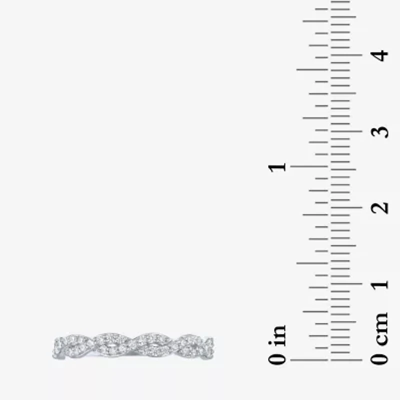 (G-H / I1-I2) Womens 1/4 CT. T.W. Lab Grown White Diamond 10K Gold Band