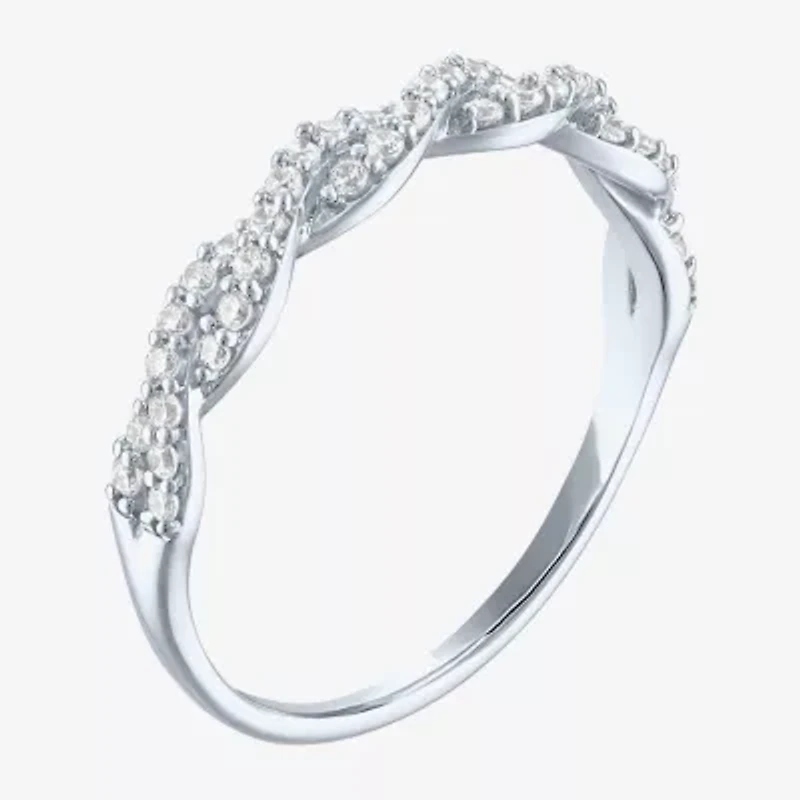 (G-H / I1-I2) Womens 1/4 CT. T.W. Lab Grown White Diamond 10K Gold Band