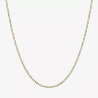 Yes, Please! Womens White Sapphire Sterling Silver 14 Inch Tennis Necklace