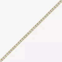 Yes, Please! Womens White Sapphire Sterling Silver 14 Inch Tennis Necklace