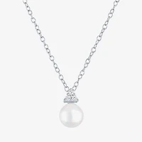 Yes, Please! Womens White Cultured Freshwater Pearl Sterling Silver 2-pc. Jewelry Set