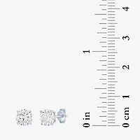 Yes, Please! Womens Lab Created White Sapphire Sterling Silver 2 Pair Earring Set