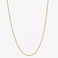 Made in Italy Womens 24K Gold Over Silver 24 Inch Singapore Chain Necklace