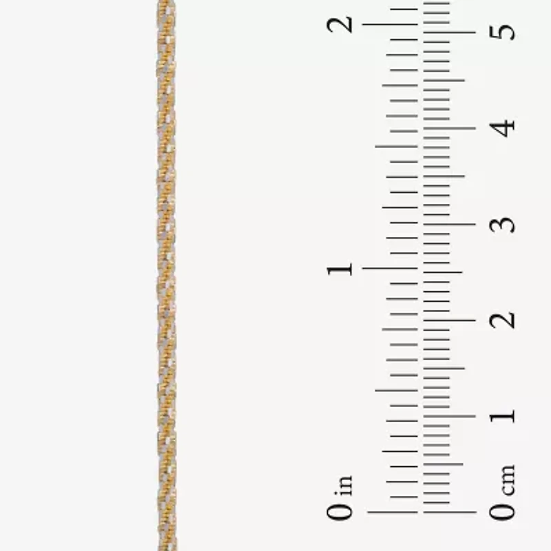 Made in Italy Womens 24K Gold Over Silver 24 Inch Link Chain Necklace