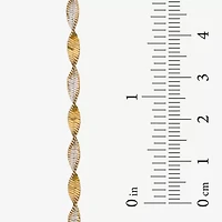 Made in Italy Womens 24K Gold Over Silver 18 Inch Link Chain Necklace