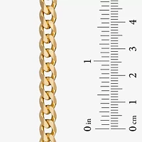 Made in Italy Mens 24K Gold Over Silver 24 Inch Curb Chain Necklace