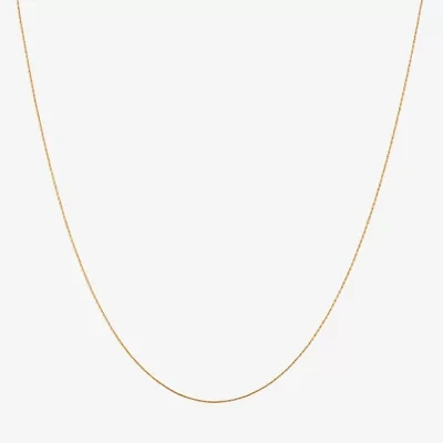 Made in Italy Womens 24K Gold Over Silver 18 Inch Fashion Chain Necklace