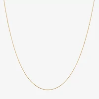 Made in Italy Womens 24K Gold Over Silver 18 Inch Fashion Chain Necklace