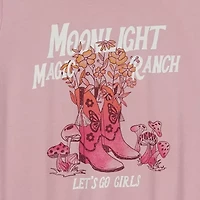 Thereabouts Little & Big Girls Round Neck Short Sleeve Graphic T-Shirt