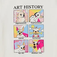 Thereabouts Little & Big Kid Girls Round Neck Short Sleeve Regular Fit Graphic T-Shirt