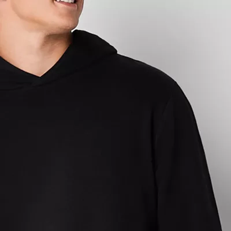 Xersion Quick Dry Cotton Fleece Mens Long Sleeve Active Big and Tall Hoodie