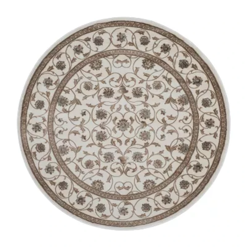Radici Pisa Arabesque Traditional Oriental Indoor Round Area Rug
