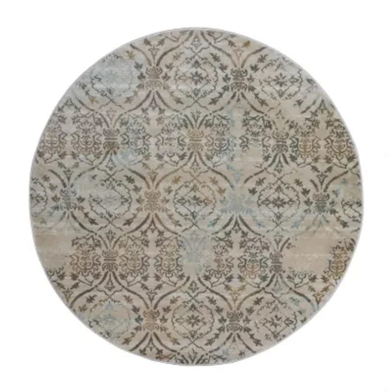 Radici Pisa Casual Modern Geometric Round Area Rug