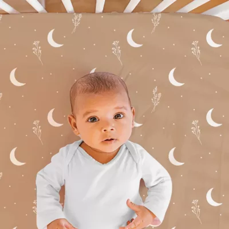 The Peanutshell Boho Celestial 3-pc. Crib Bedding Set