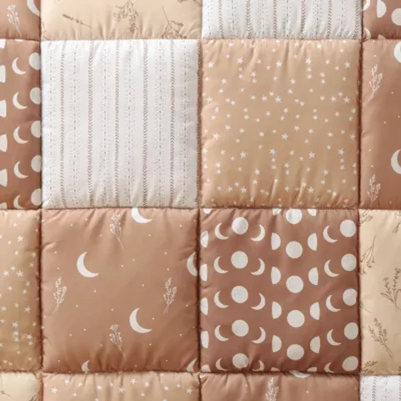 The Peanutshell Boho Celestial 3-pc. Crib Bedding Set