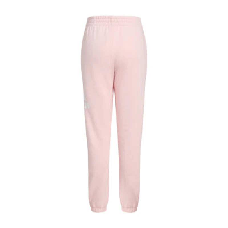 adidas Toddler Girls Cinched Mid Rise Regular Fit Fleece Jogger Pant