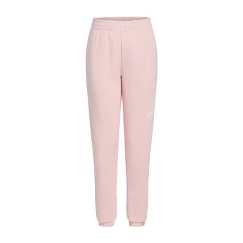 adidas Toddler Girls Cinched Mid Rise Regular Fit Fleece Jogger Pant