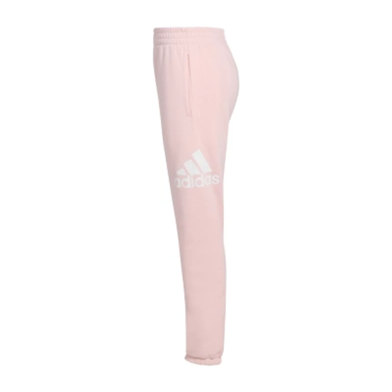 adidas Toddler Girls Cinched Mid Rise Regular Fit Fleece Jogger Pant