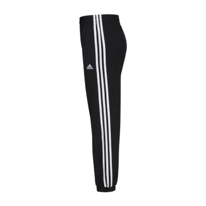 adidas Big Kid Girls Mid Rise Cuffed Drawstring Pant