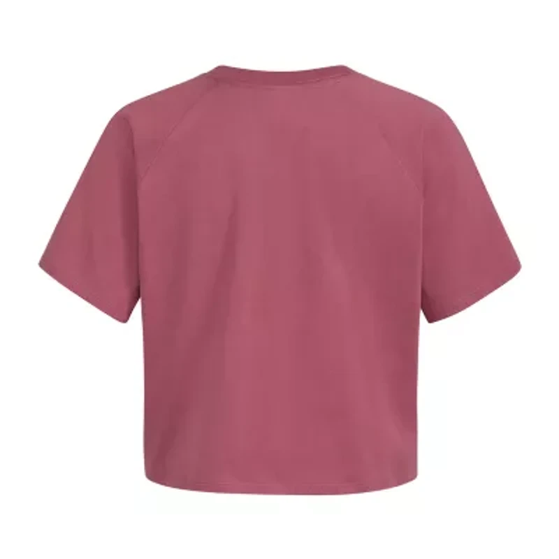 adidas Big Kid Girls Crew Neck Short Sleeve Regular Fit Graphic T-Shirt