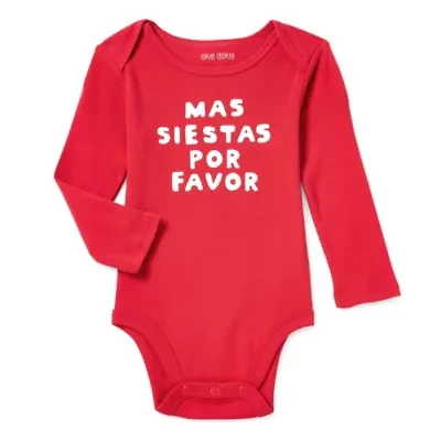 Okie Dokie Baby Unisex Crew Neck Long Sleeve Rib Bodysuit