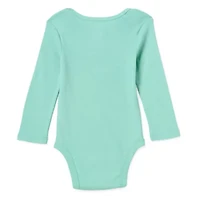 Okie Dokie Baby Unisex Round Neck Long Sleeve Rib Bodysuit