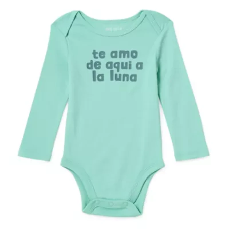 Okie Dokie Baby Unisex Round Neck Long Sleeve Rib Bodysuit