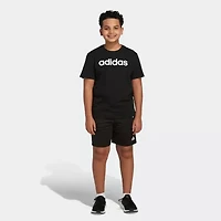 adidas Big Kid Boys Adjustable Waist Mid Rise Knit Pull-On Short
