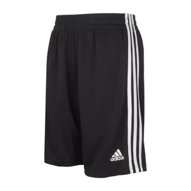 adidas Big Kid Boys Adjustable Waist Mid Rise Knit Pull-On Short