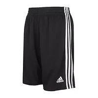 adidas Big Kid Boys Adjustable Waist Mid Rise Knit Pull-On Short