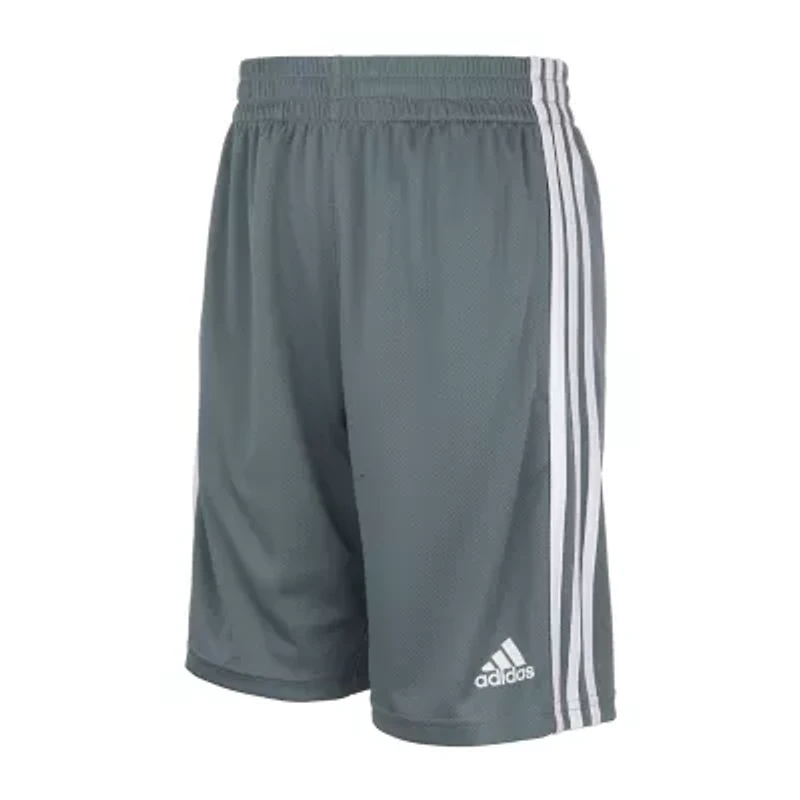 adidas Big Kid Boys Adjustable Waist Mid Rise Knit Pull-On Short