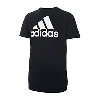 adidas Big Kid Boys Crew Neck Short Sleeve Regular Fit Graphic T-Shirt