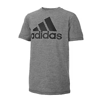 adidas Big Kid Boys Crew Neck Short Sleeve Regular Fit Graphic T-Shirt