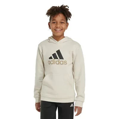 adidas Big Kid Boys Long Sleeve Fleece Active Hoodie