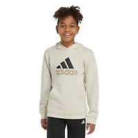 adidas Big Kid Boys Long Sleeve Fleece Active Hoodie