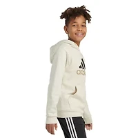 adidas Big Kid Boys Long Sleeve Fleece Active Hoodie