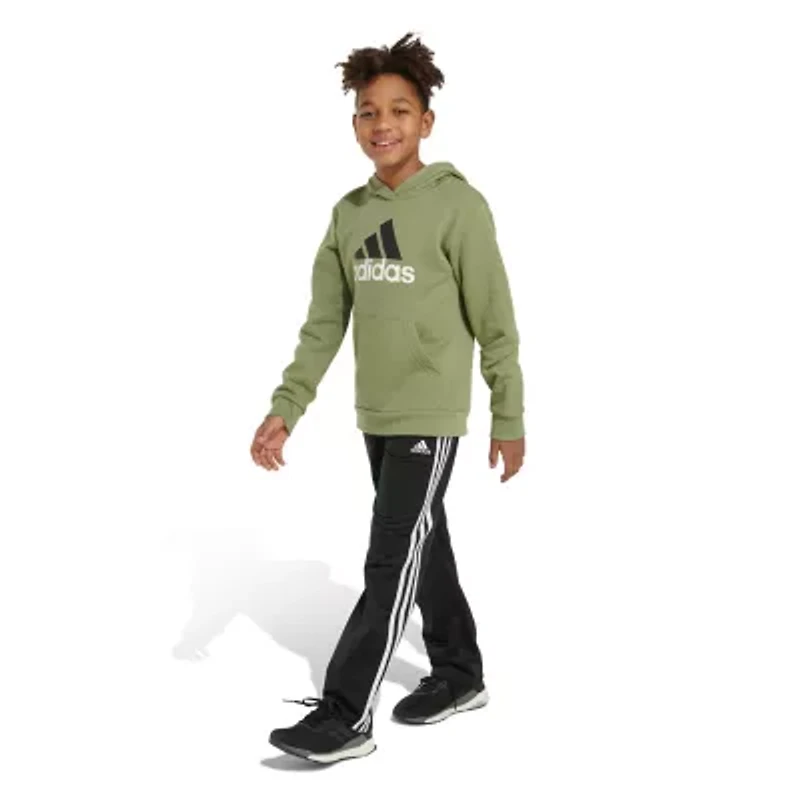 adidas Big Kid Boys Long Sleeve Fleece Active Hoodie