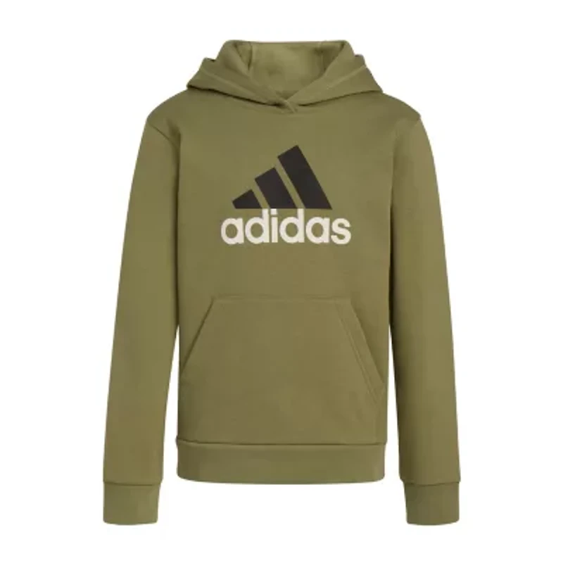 adidas Big Kid Boys Long Sleeve Fleece Active Hoodie