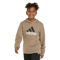 adidas Big Kid Boys Long Sleeve Fleece Active Hoodie