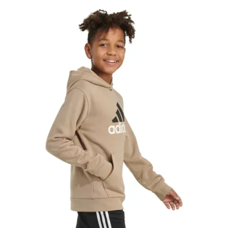 adidas Big Kid Boys Long Sleeve Fleece Active Hoodie